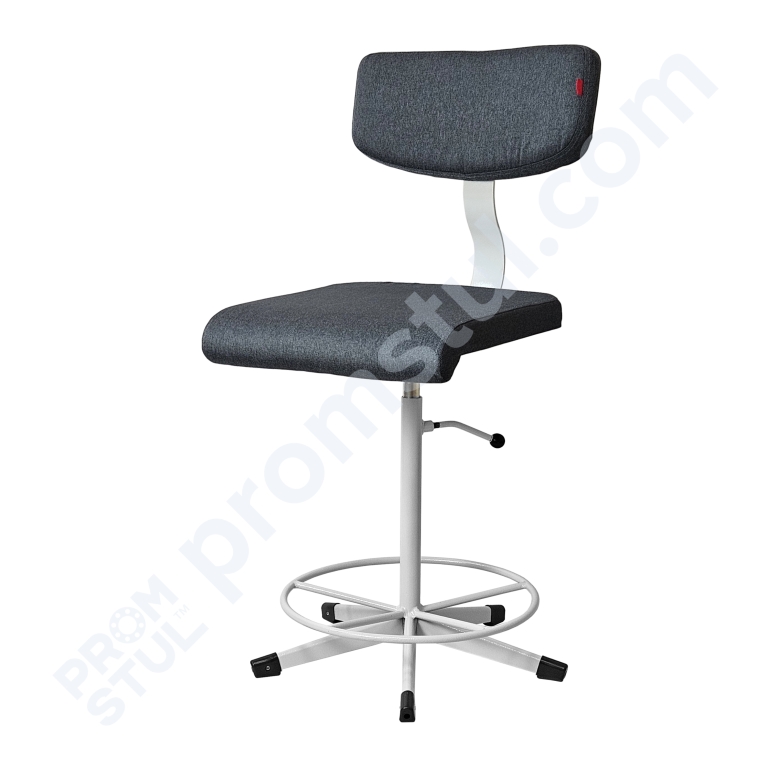 Стул промышленный СТС-5.2к  мягкий, подставка круг