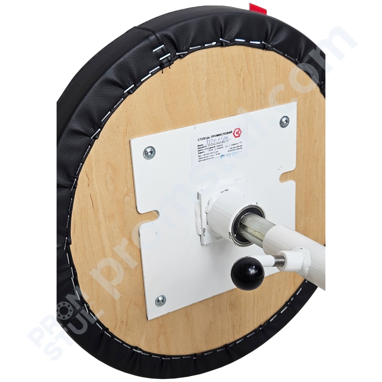 Табурет промышленный ТПУ-1.1мр кожзам, подставка-круг