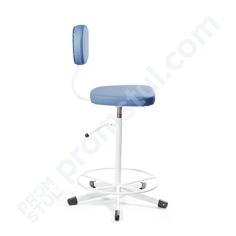 Стілець промисловий СТС-1.1к м’який підставка-коло шт.шкіра