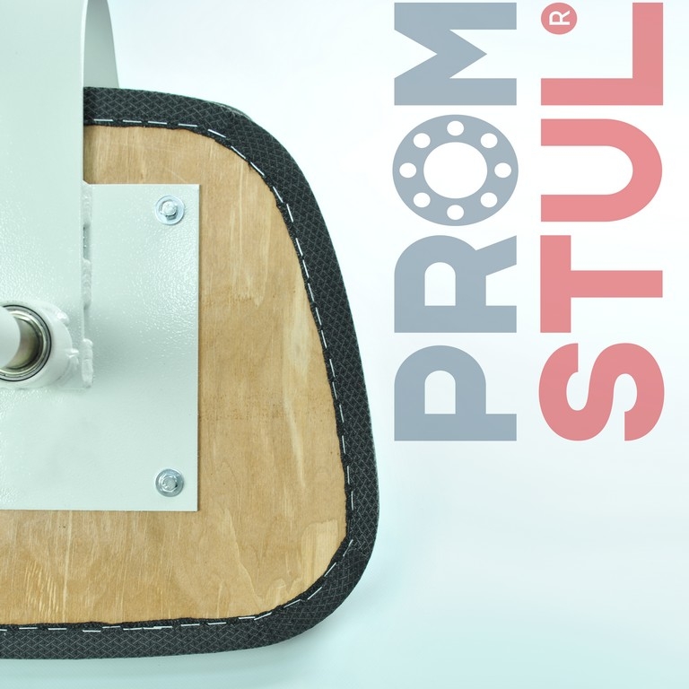 Стілець промисловий СТУ-1к м’який високий підставка-коло, тканина