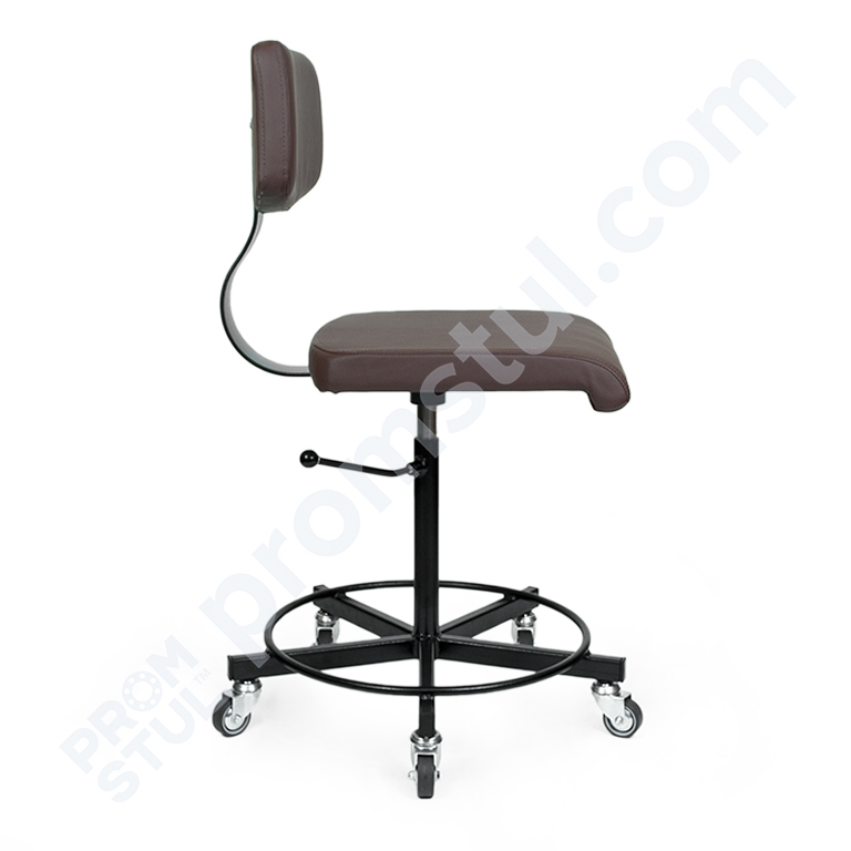 Стул промышленный СП-4.1р мягкий на колесах