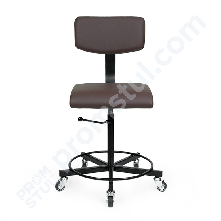 Стул промышленный СП-4.1р мягкий на колесах