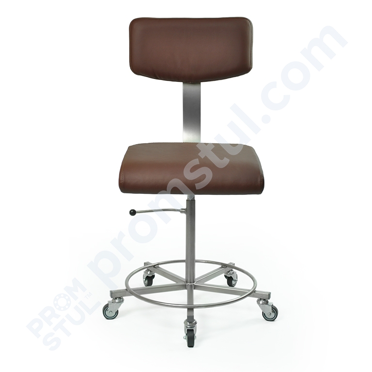 Стул из нержавеющей стали СПН-4.1р кожзам