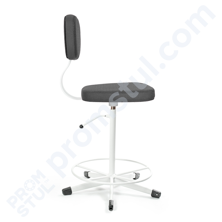 Стілець промисловий СТС-1к м’який, тканина, підставка-коло