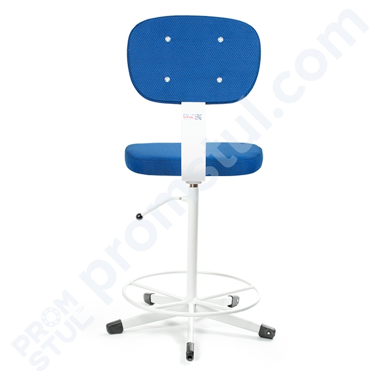 Стілець промисловий СТС-1к м’який, тканина, підставка-коло