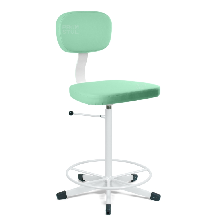 Стілець лабораторний СТС-1.1к шт.шкіра, м’який